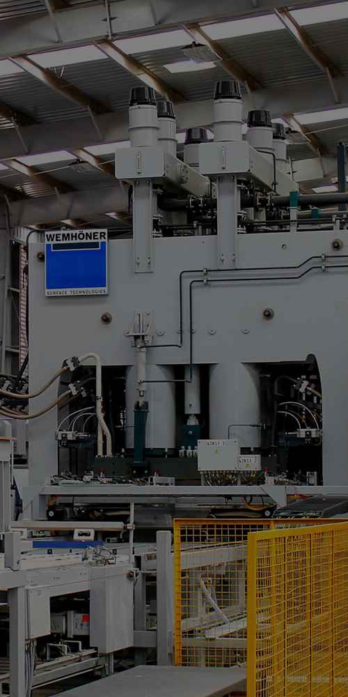 Large factory equipment used for production