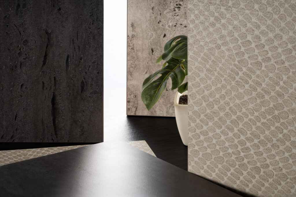 Stylish decorative laminate panels with modern textures